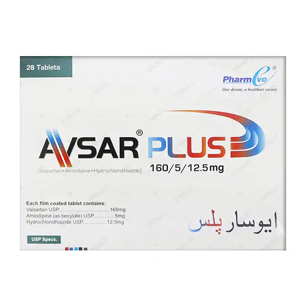 Avsar Plus Tablets 160mg-5mg-12.5mg